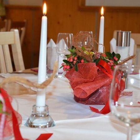 Gedeckter Tisch in unserem Saal